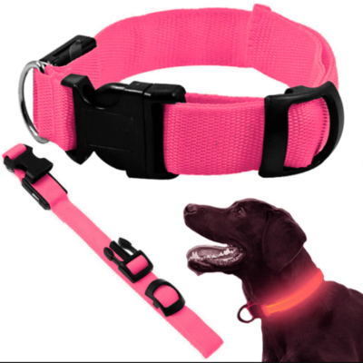 Collar LED que brilla en la oscuridad para perros
