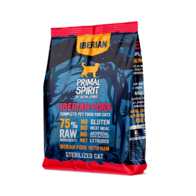 Alimento completo cerdo - para gatos esterilizados [1 kg]