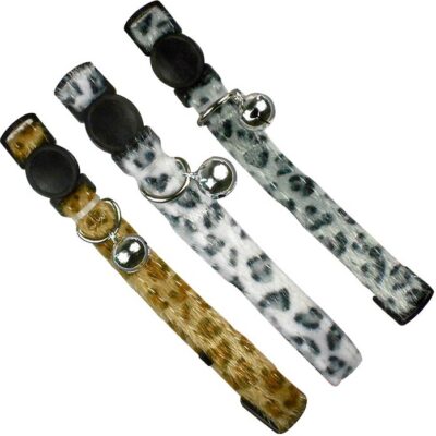 Collar gato estampado leopardo [1.0 x 30 cm]
